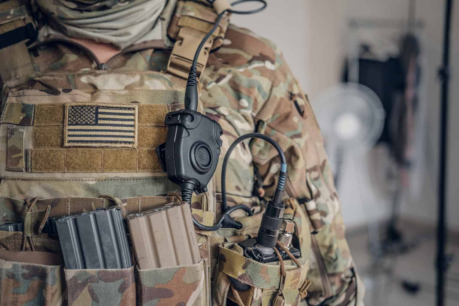 military push to talk radio device