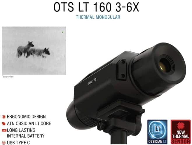 ATN OTS LT 160 3-6x Thermal Viewer ergonomic
