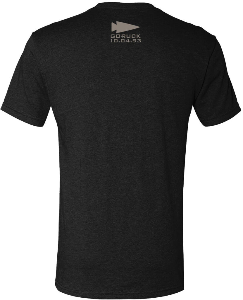 GORUCK T-shirt - Leave No One black back